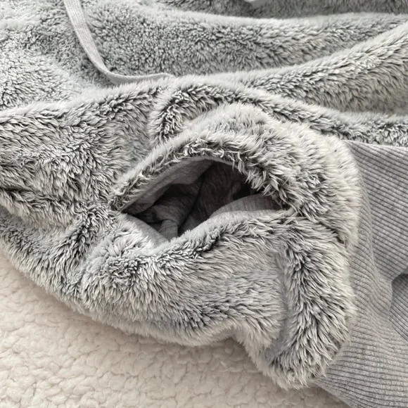 Aerie | Sherpa Quarter Zip Hoodie - Picture 6 of 8